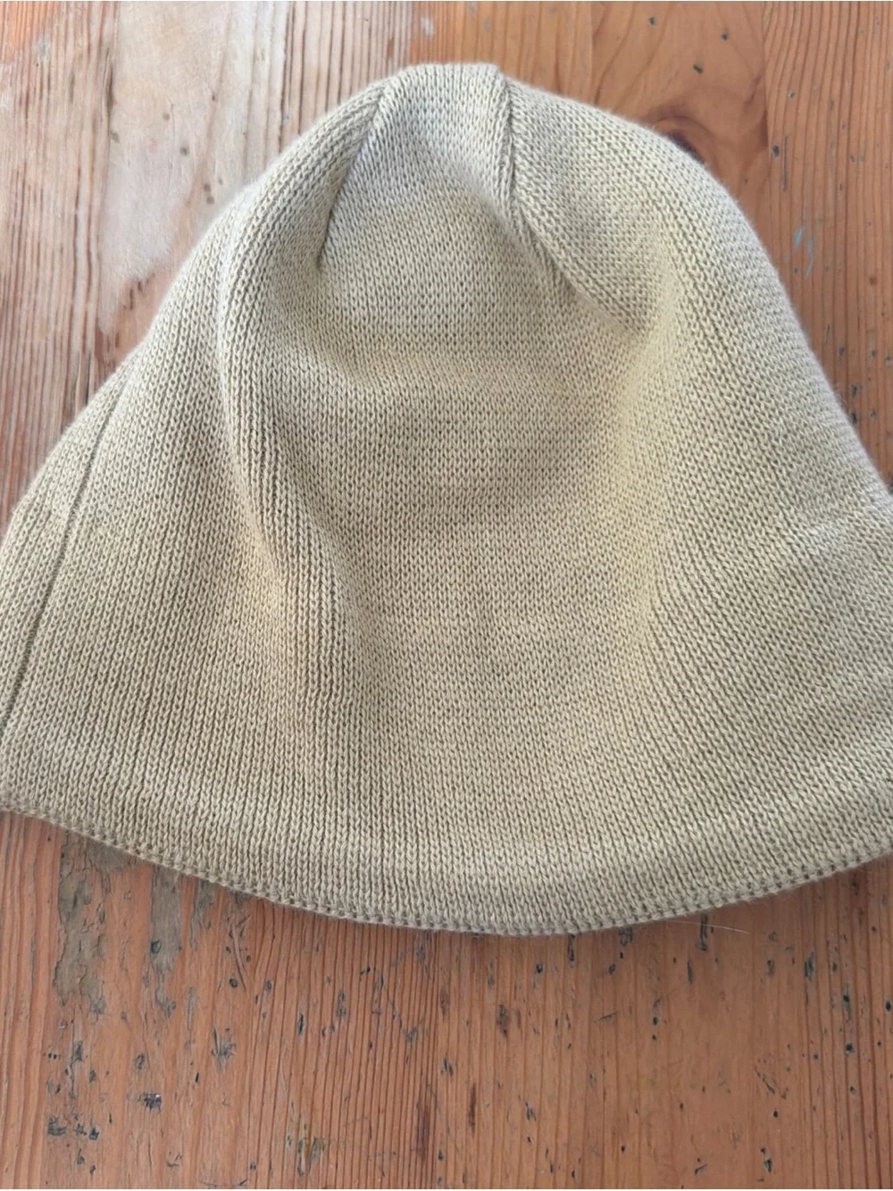 The North Face Beige Knit Beanie